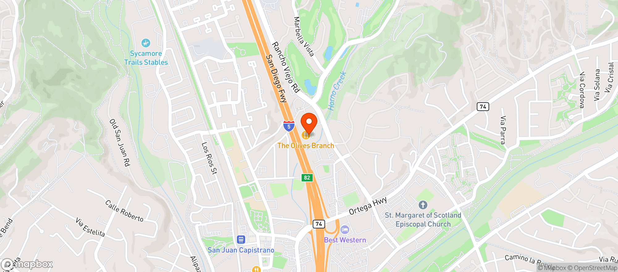 Map showing Irvine Ranch Market & Marbella