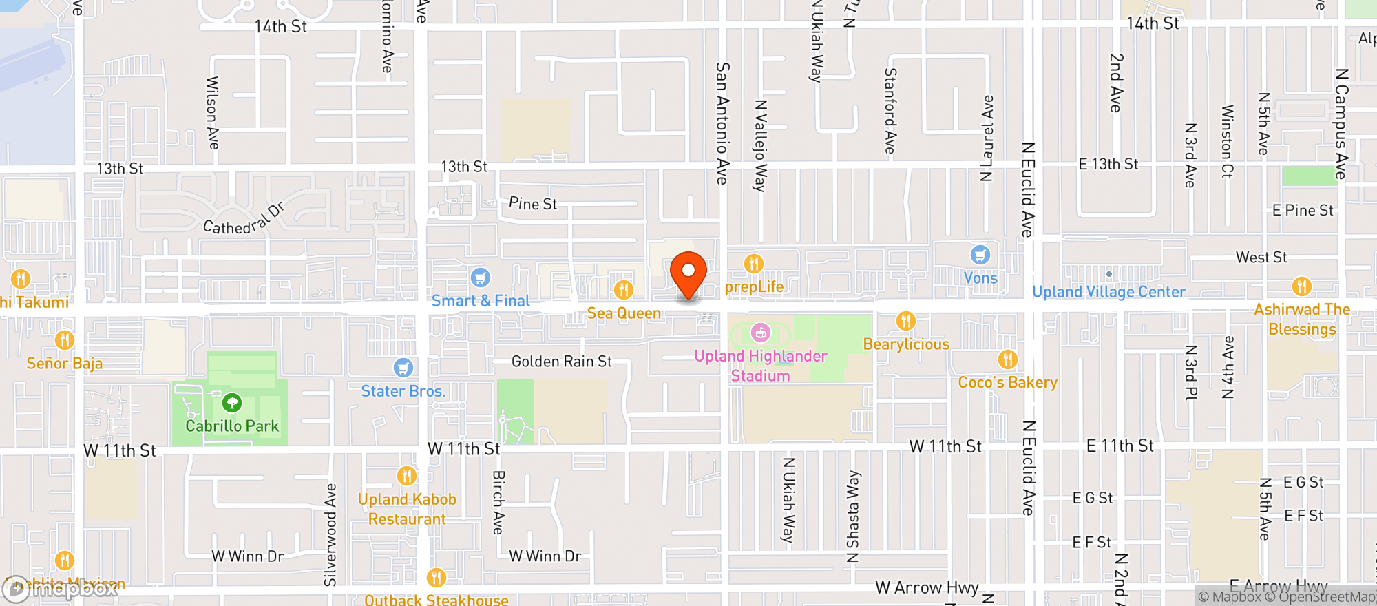 Map showing SPROUTS FARMERS MRKT #281