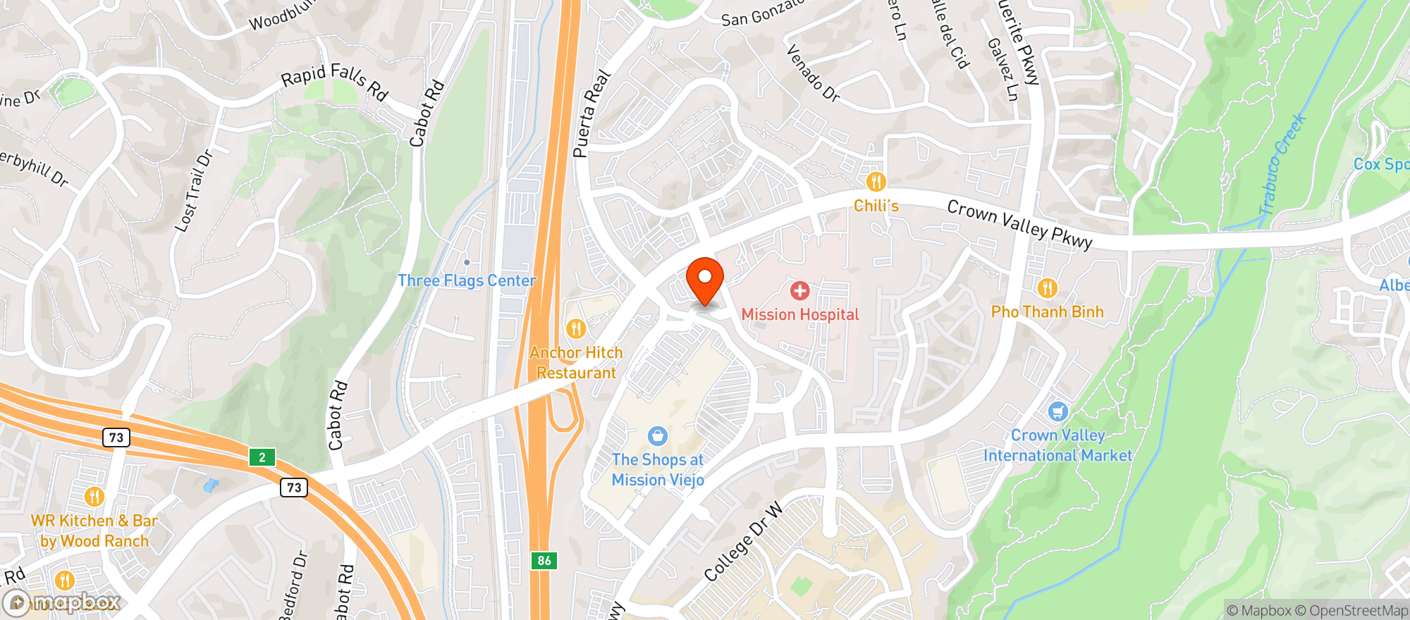 Map showing Sessions West Coast Deli