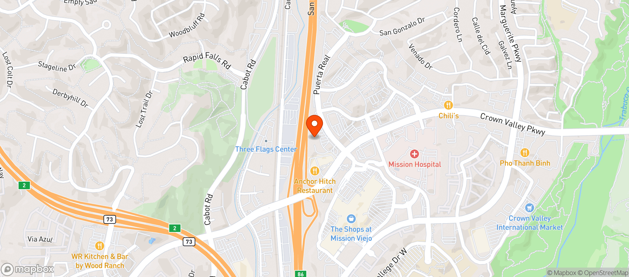 Map showing Target
