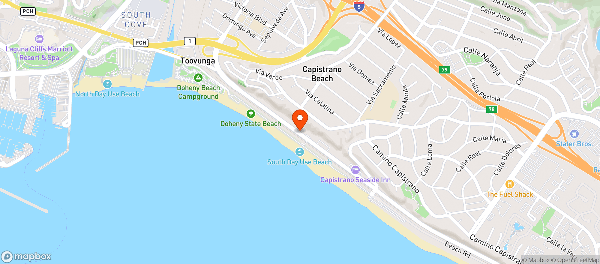 Map showing Rivera Resort