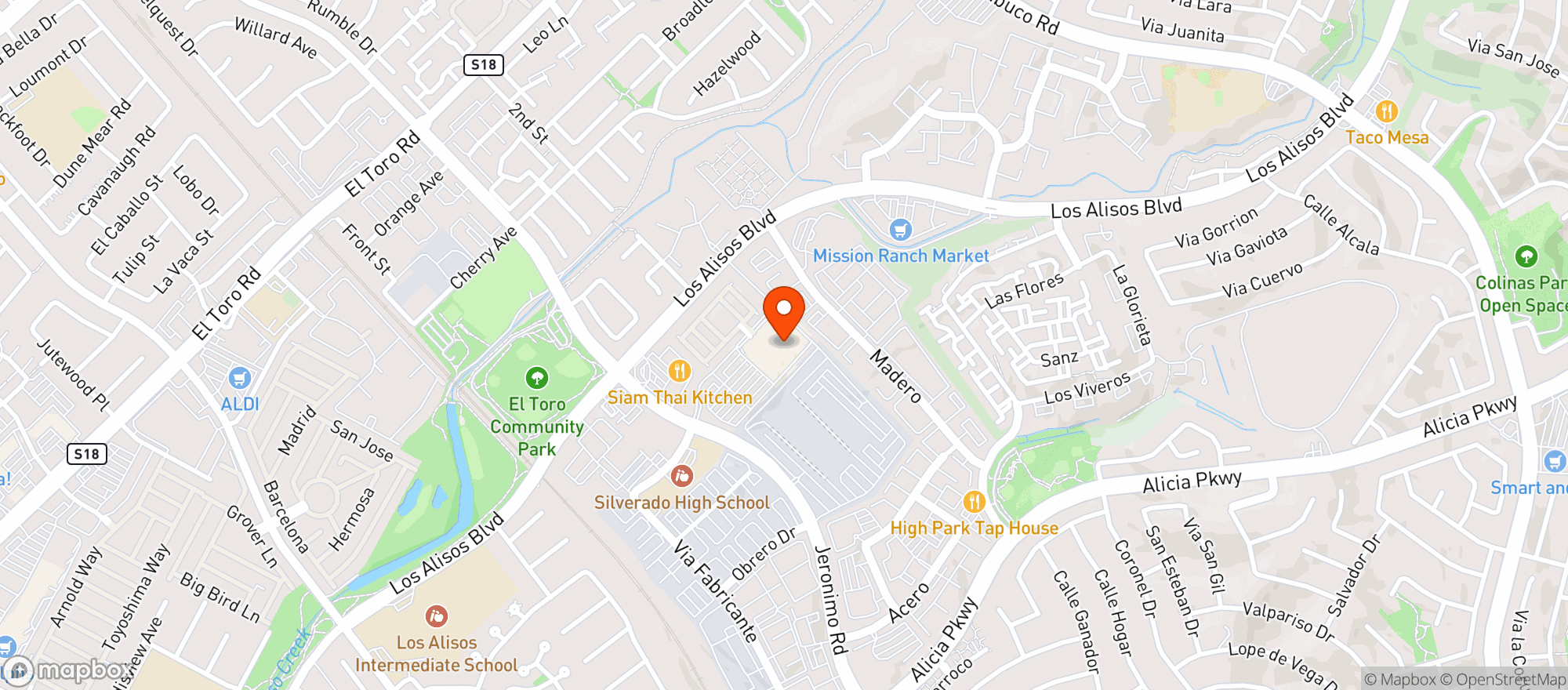 Map showing Target