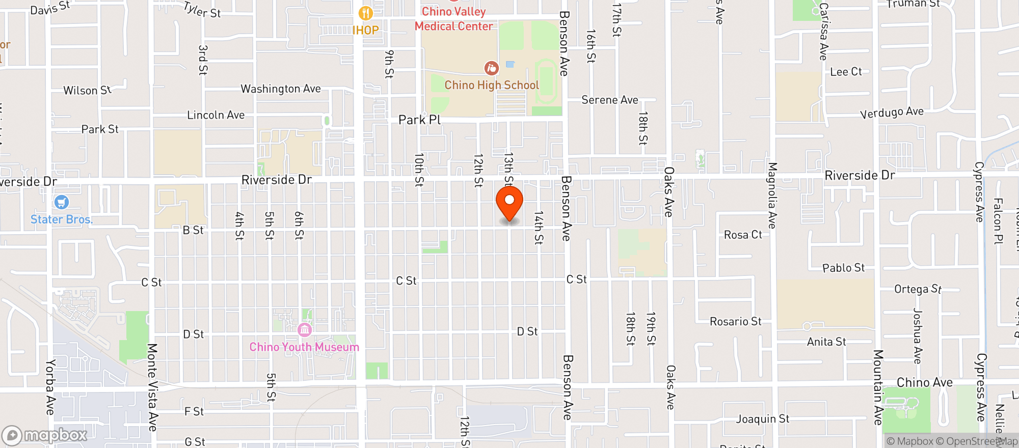 Map showing Chino Market