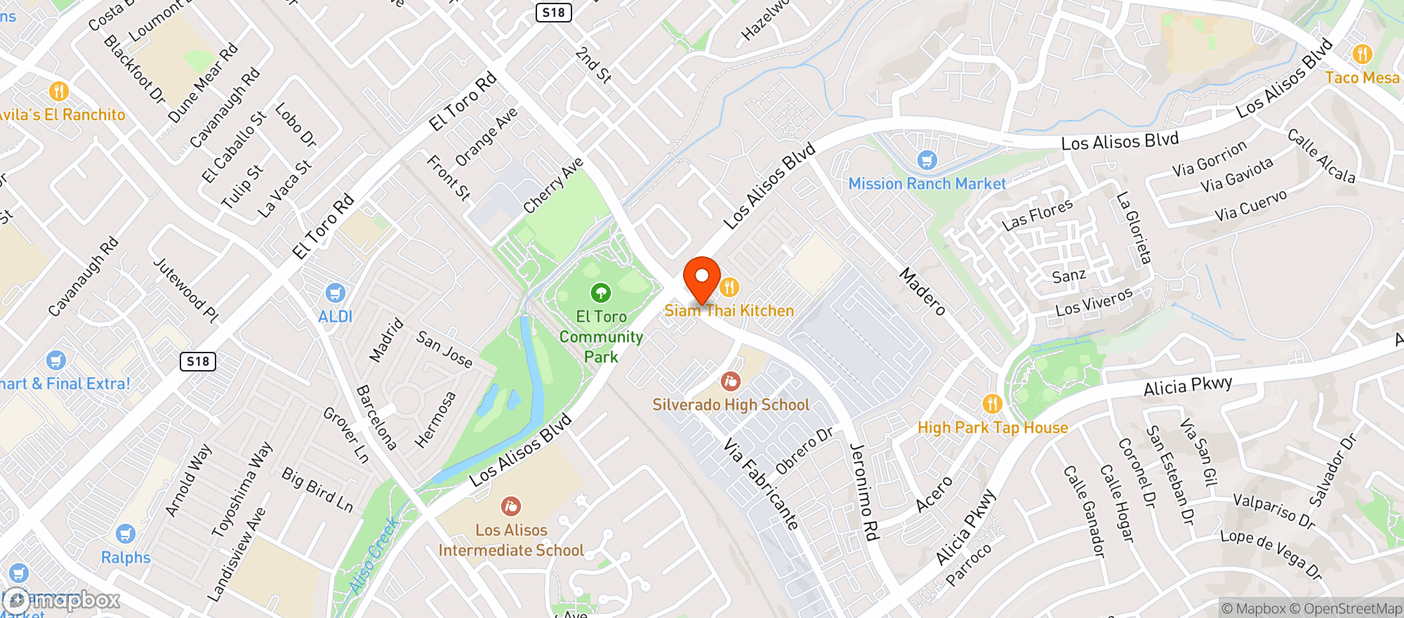 Map showing Xclusive Mexican Seafood