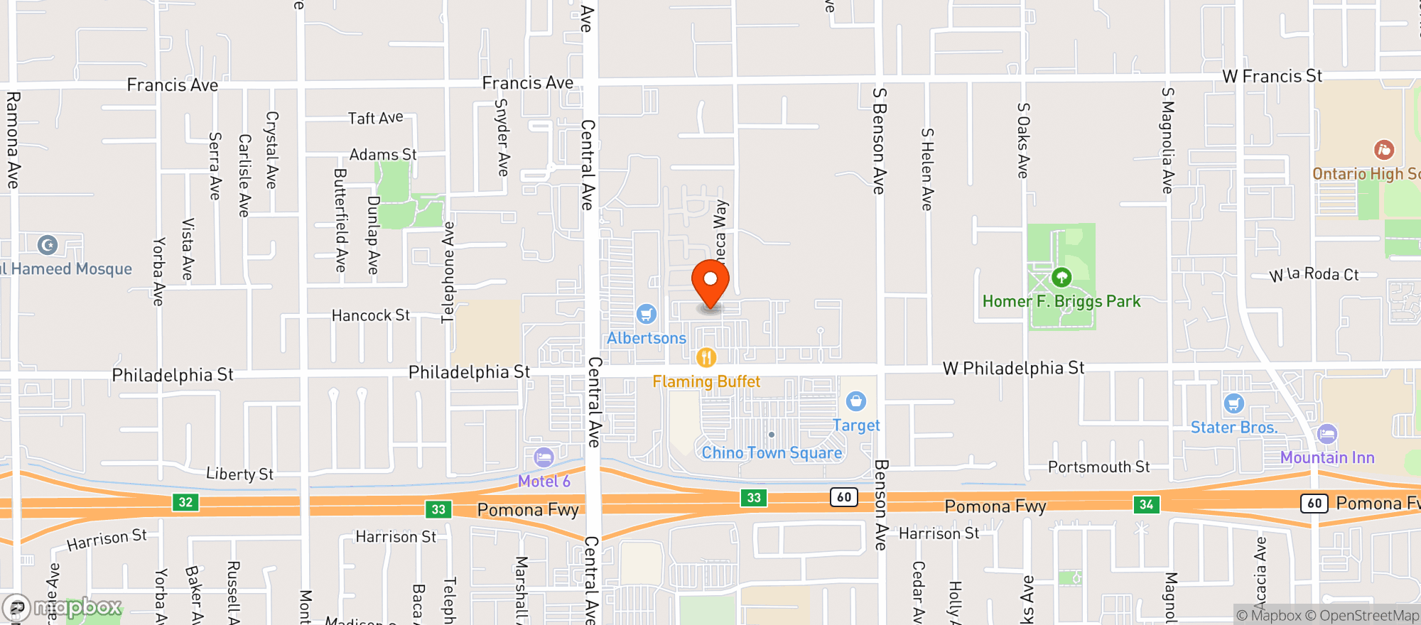 Map showing Gnc
