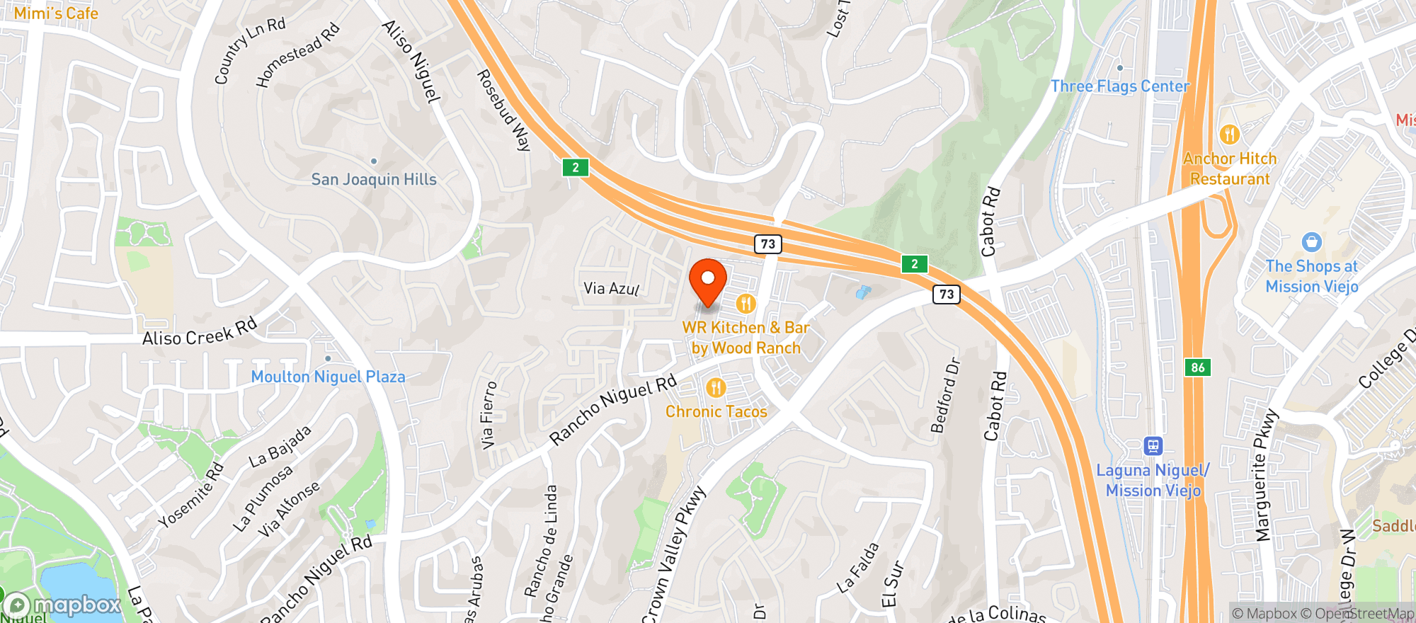 Map showing BevMo