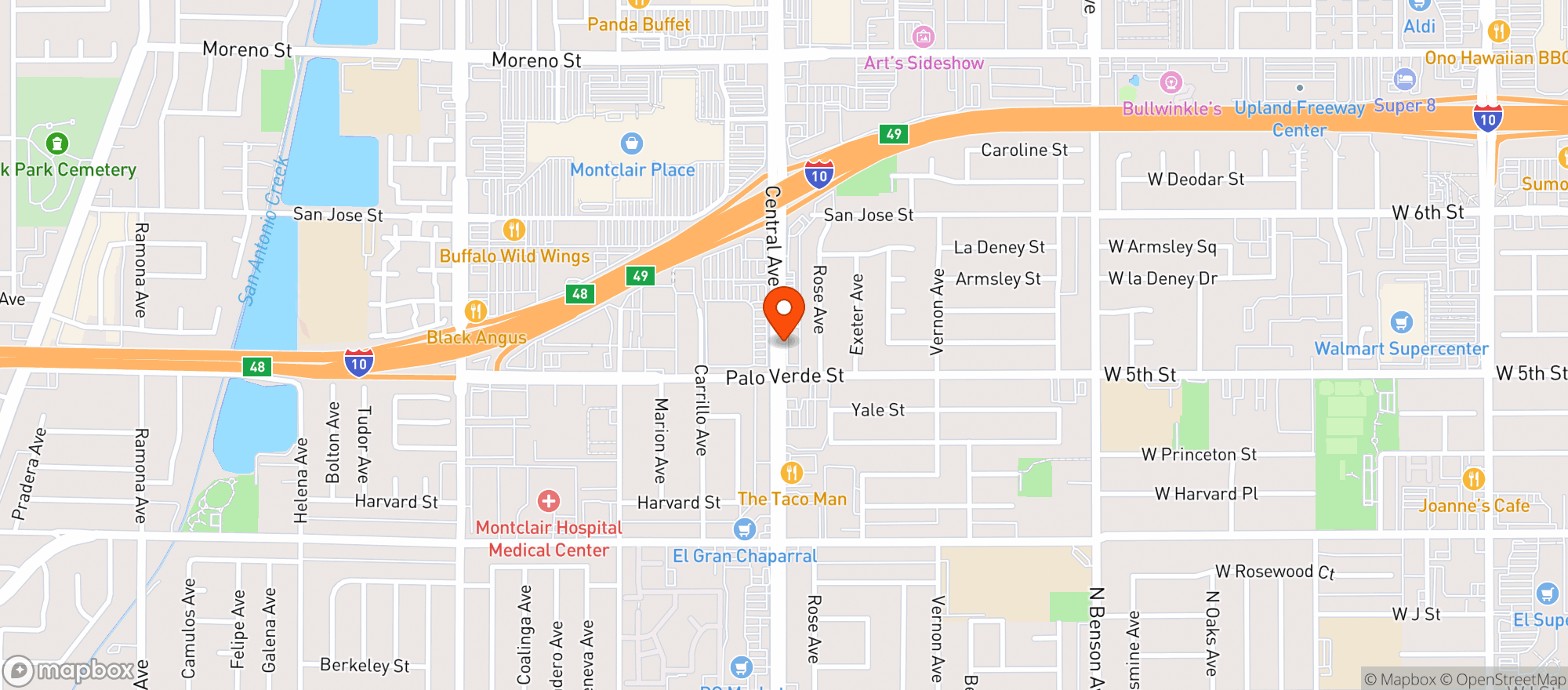 Map showing Wholesale Nutrition Center