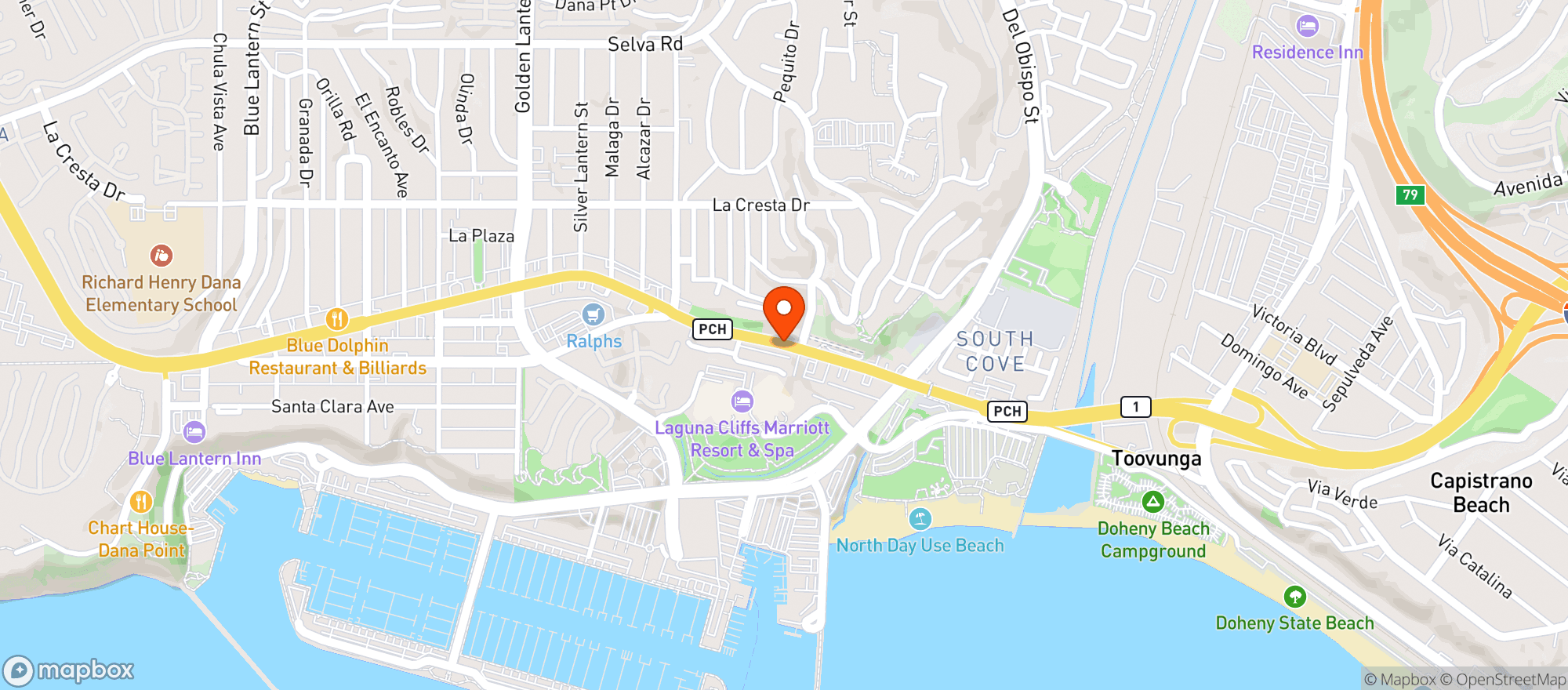 Map showing Carmelitas Taqueria & Grill