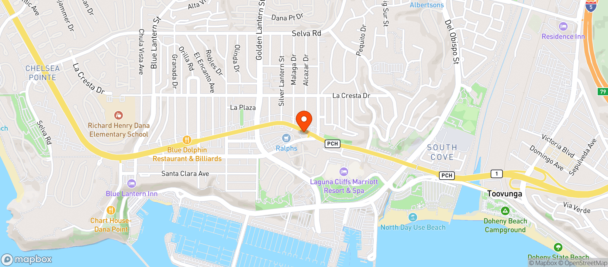 Map showing BevMo