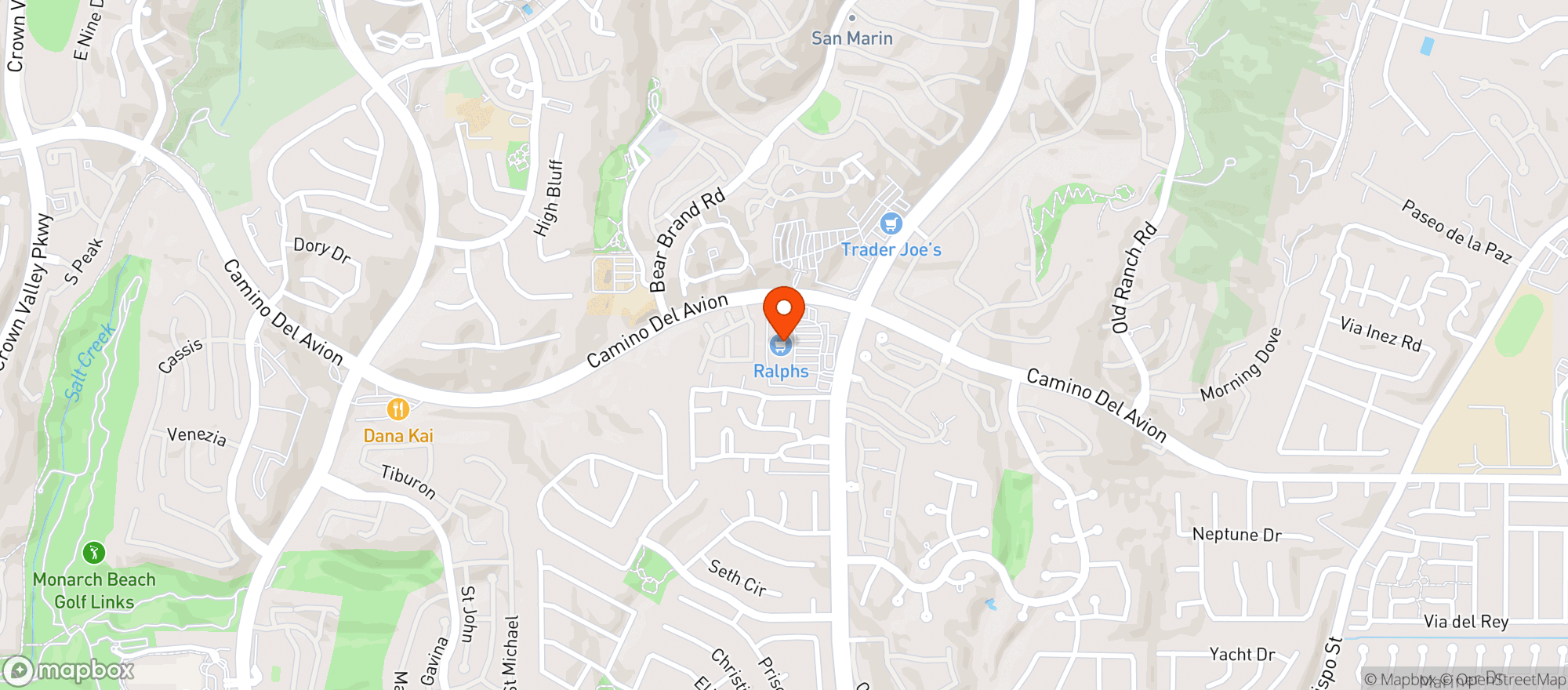 Map showing Ralphs