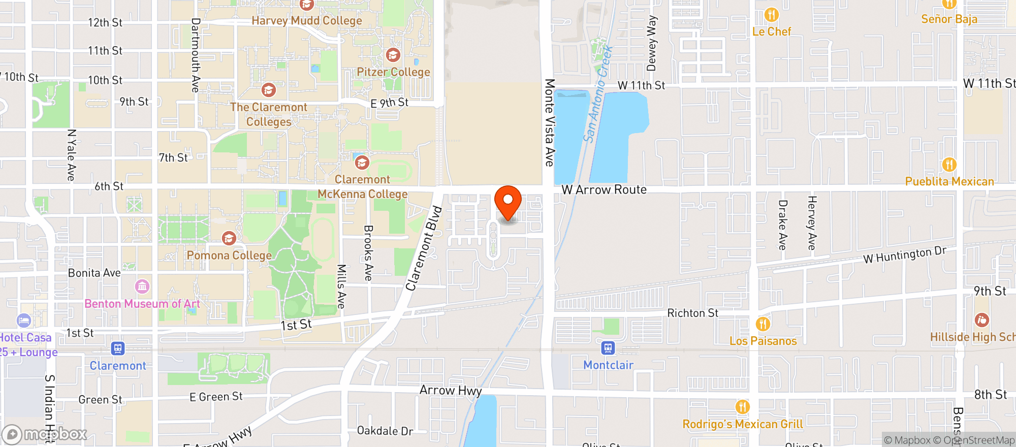 Map showing Nuno's Bistro & Bar