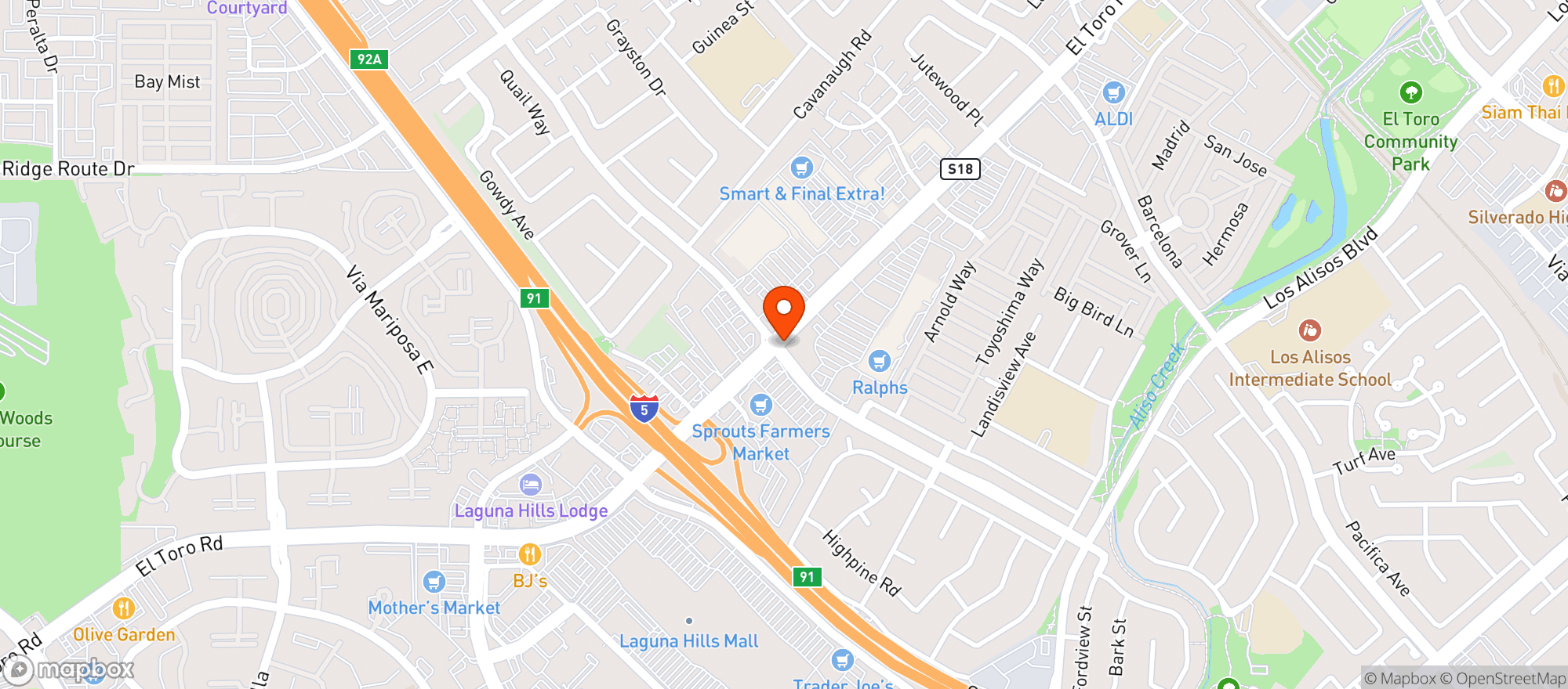 Map showing Ralphs