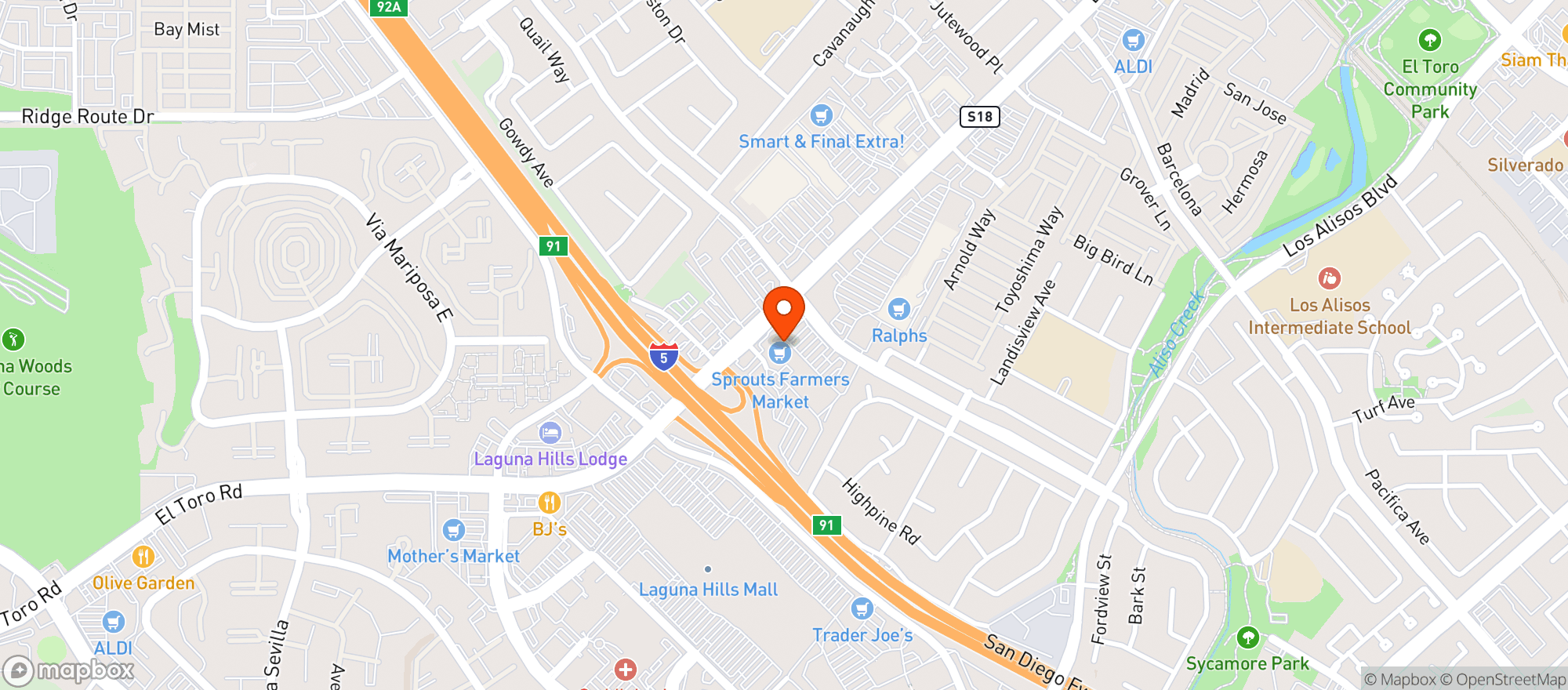 Map showing SPROUTS FARMERS MARKET
