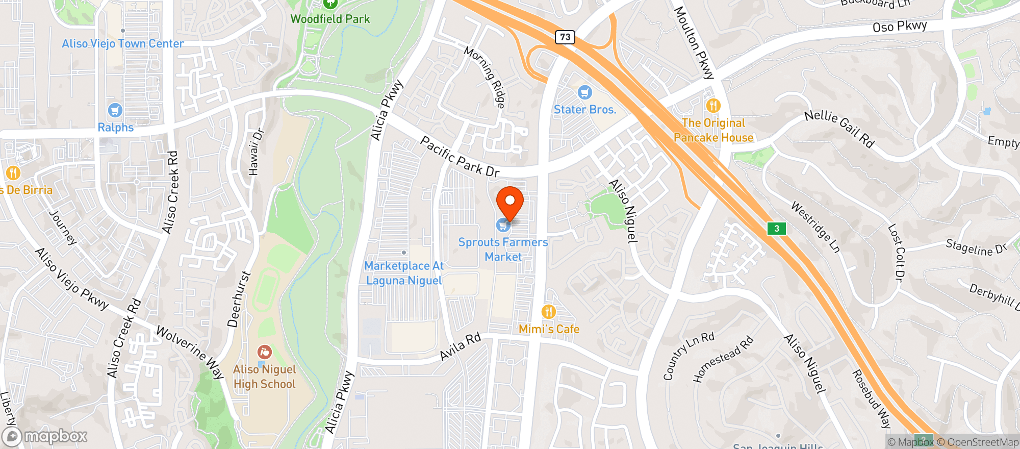 Map showing Sprouts Farmers Market
