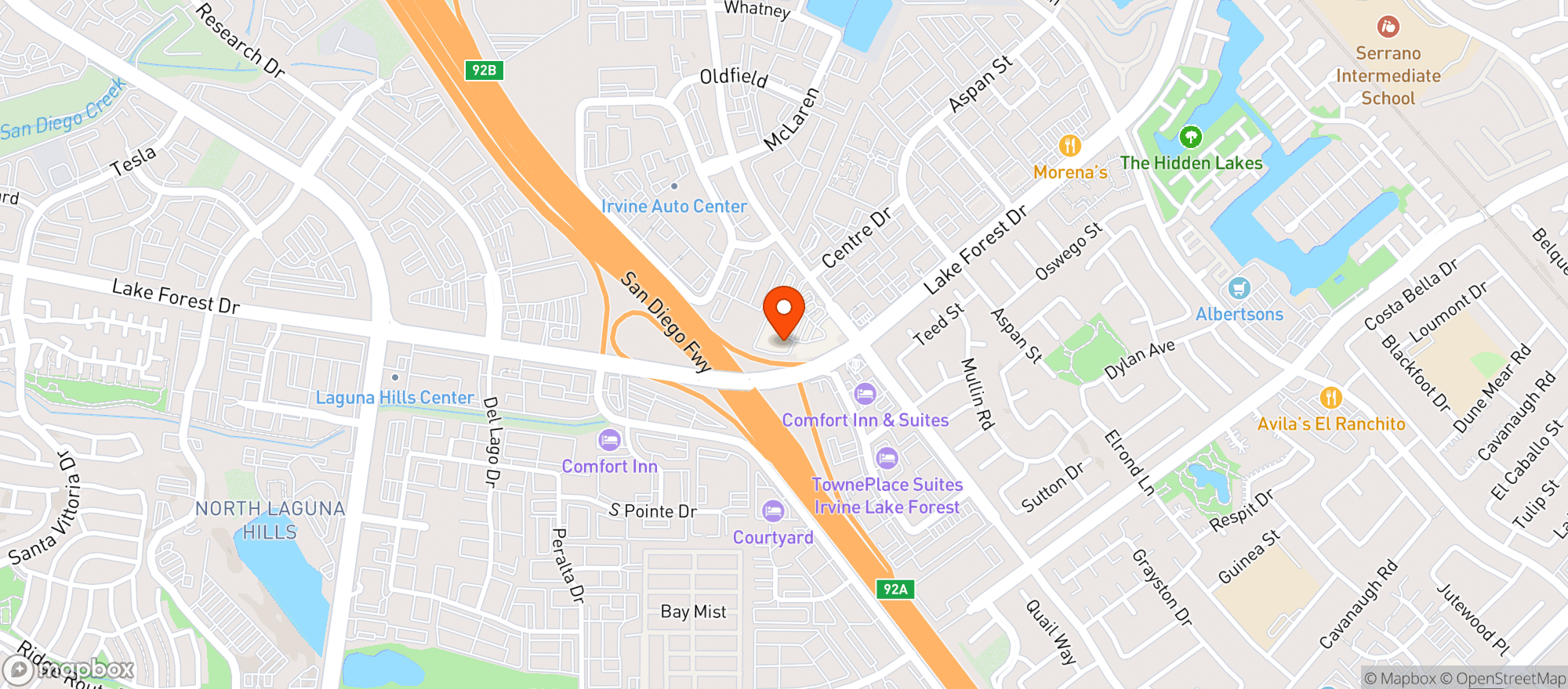 Map showing Buffalo Wild Wings Gril #3419