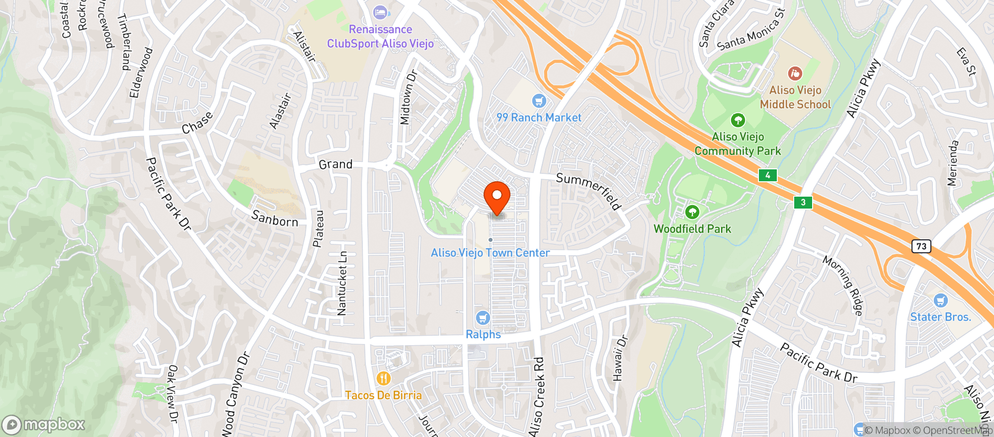 Map showing Opah Seafood Grill