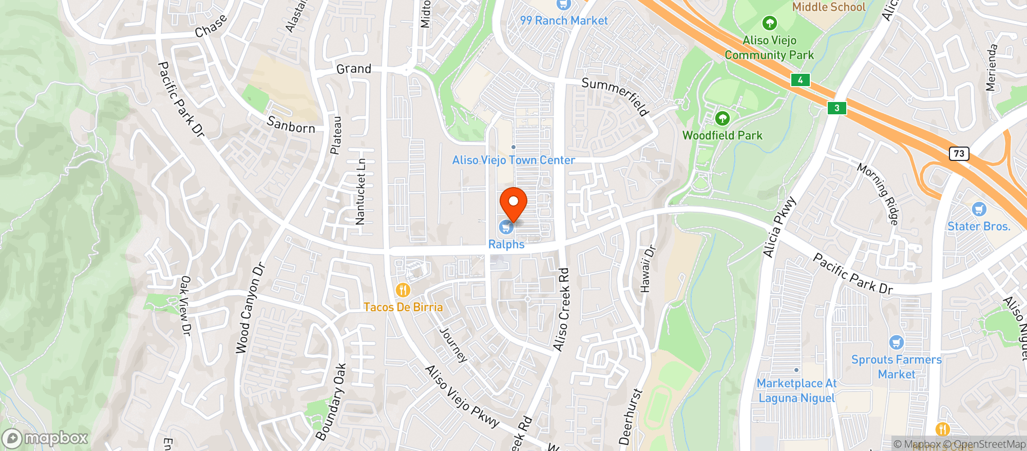 Map showing Ralphs Fresh Fare