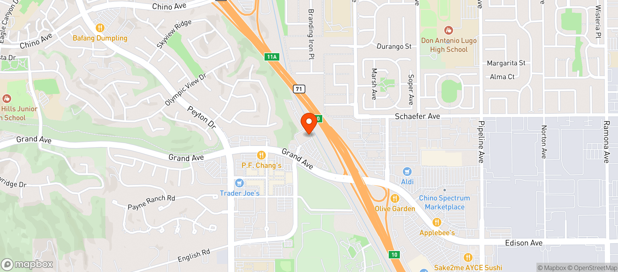 Map showing Sprouts Farmers Market