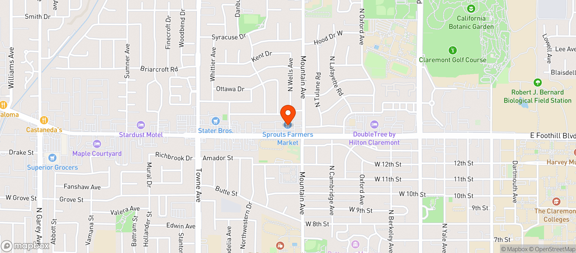 Map showing Sprouts Farmers Market