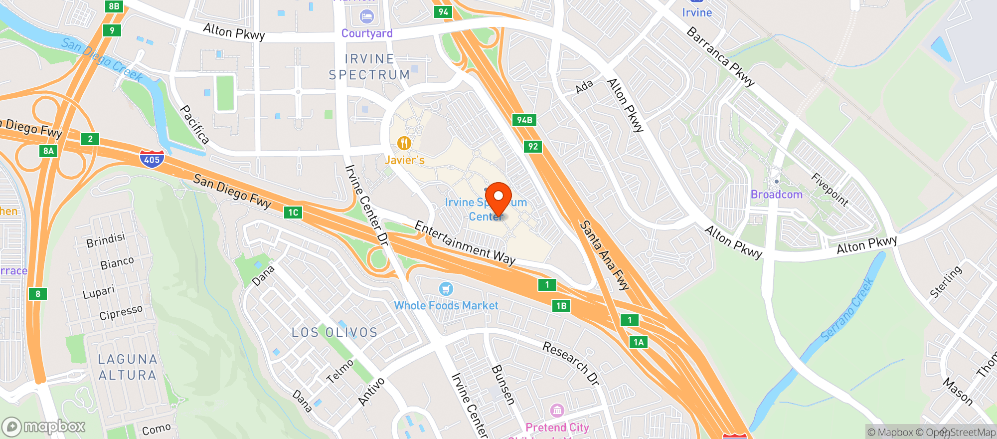 Map showing Gnc