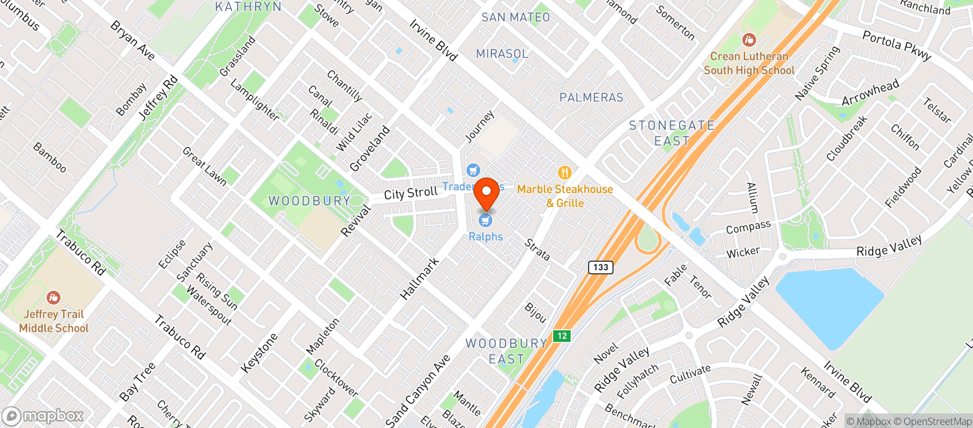 Map showing Ralphs