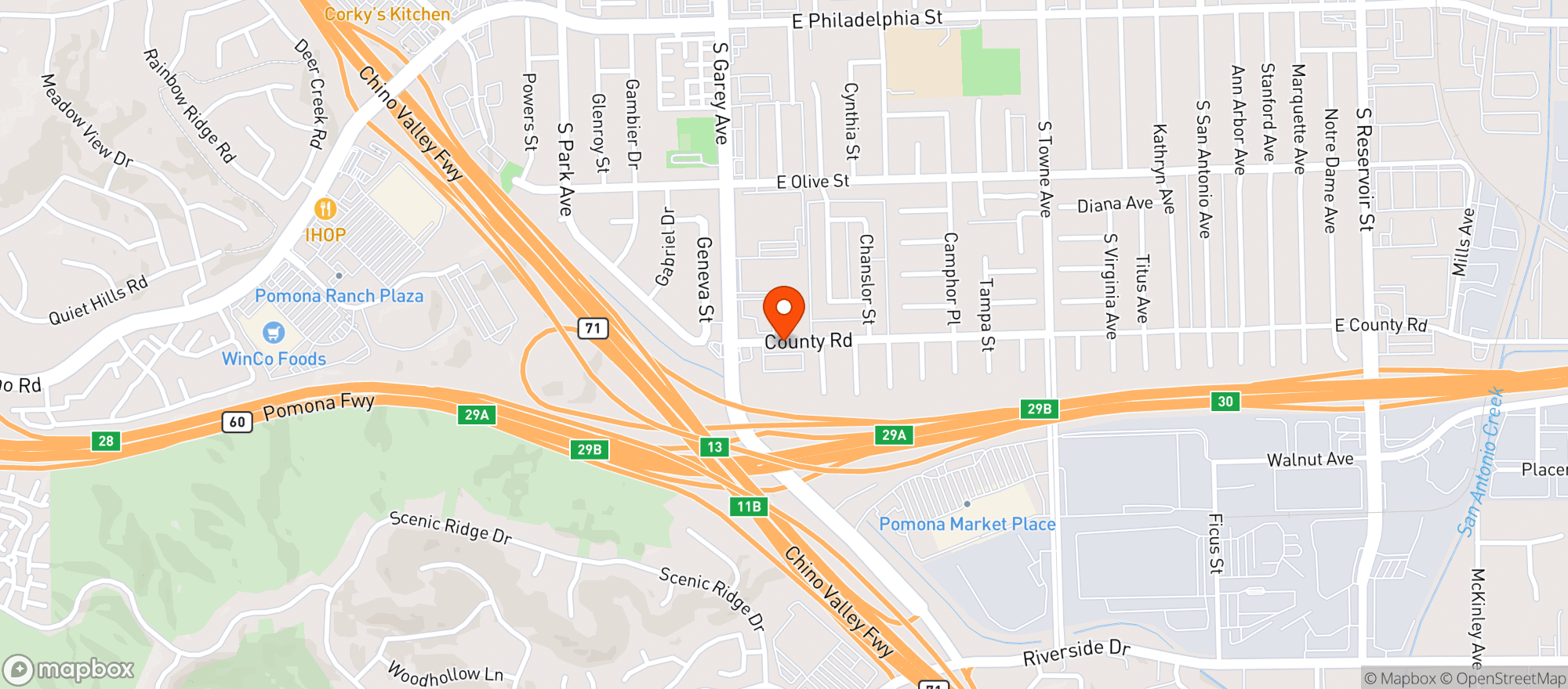 Map showing 7 Eleven #34335