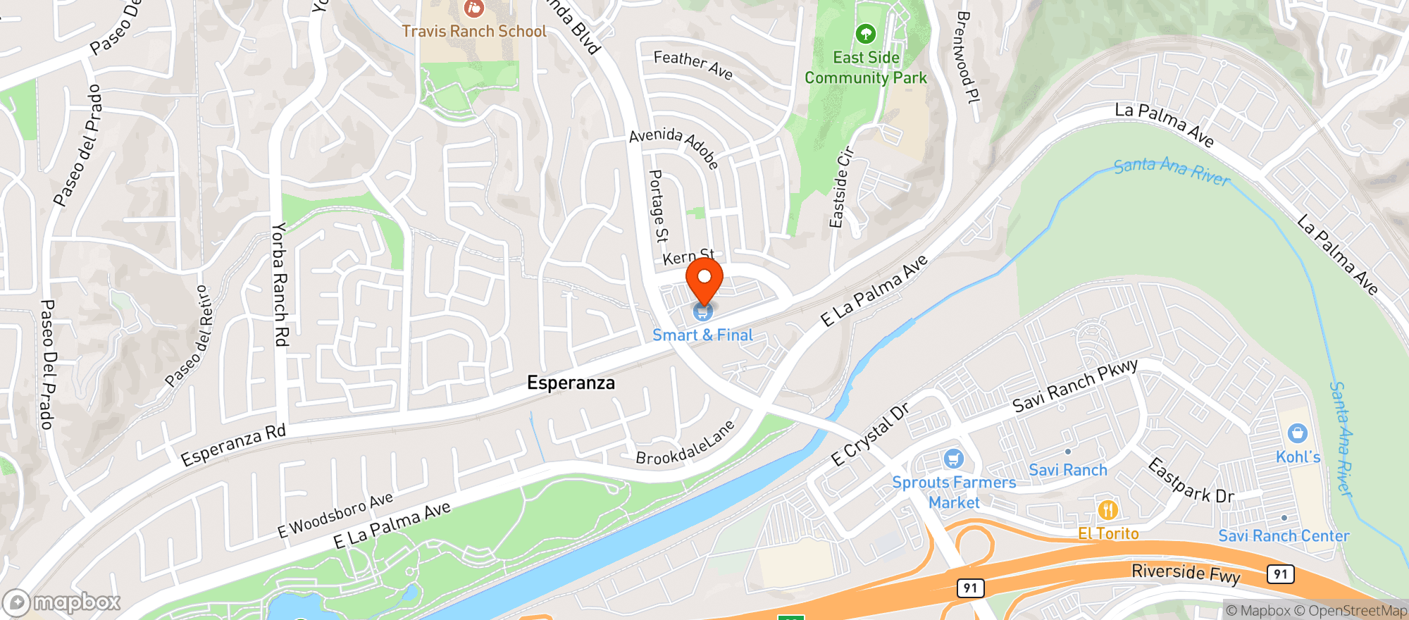 Map showing Smart & Final Extra #925