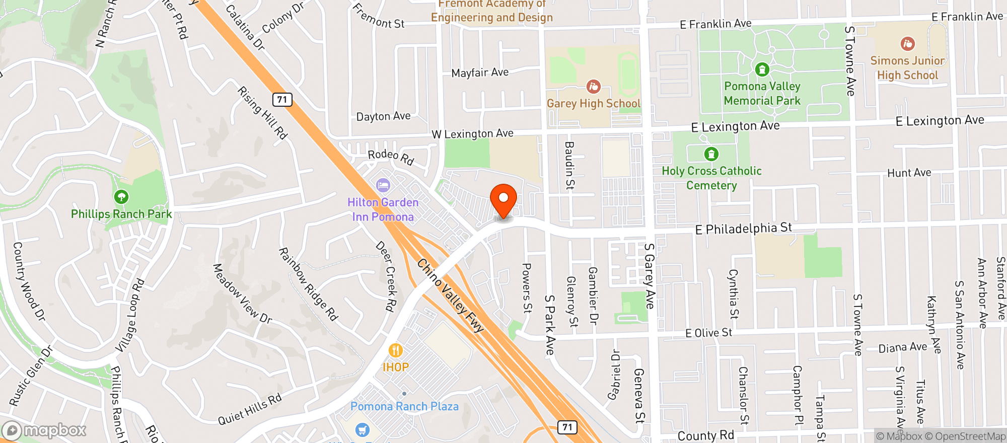 Map showing Target