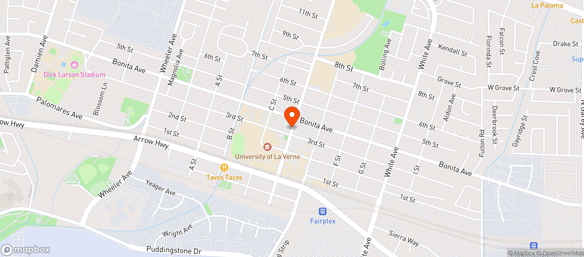 Map showing Lordsburg Taphouse & Grill