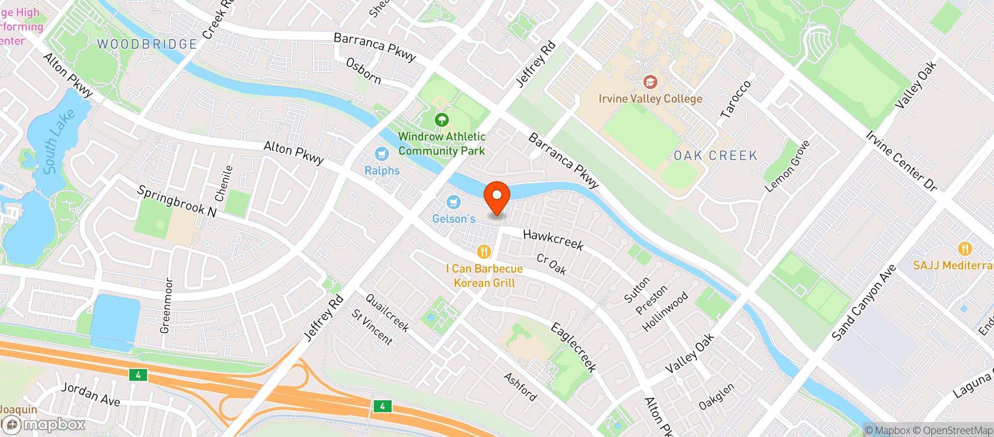 Map showing Beaming