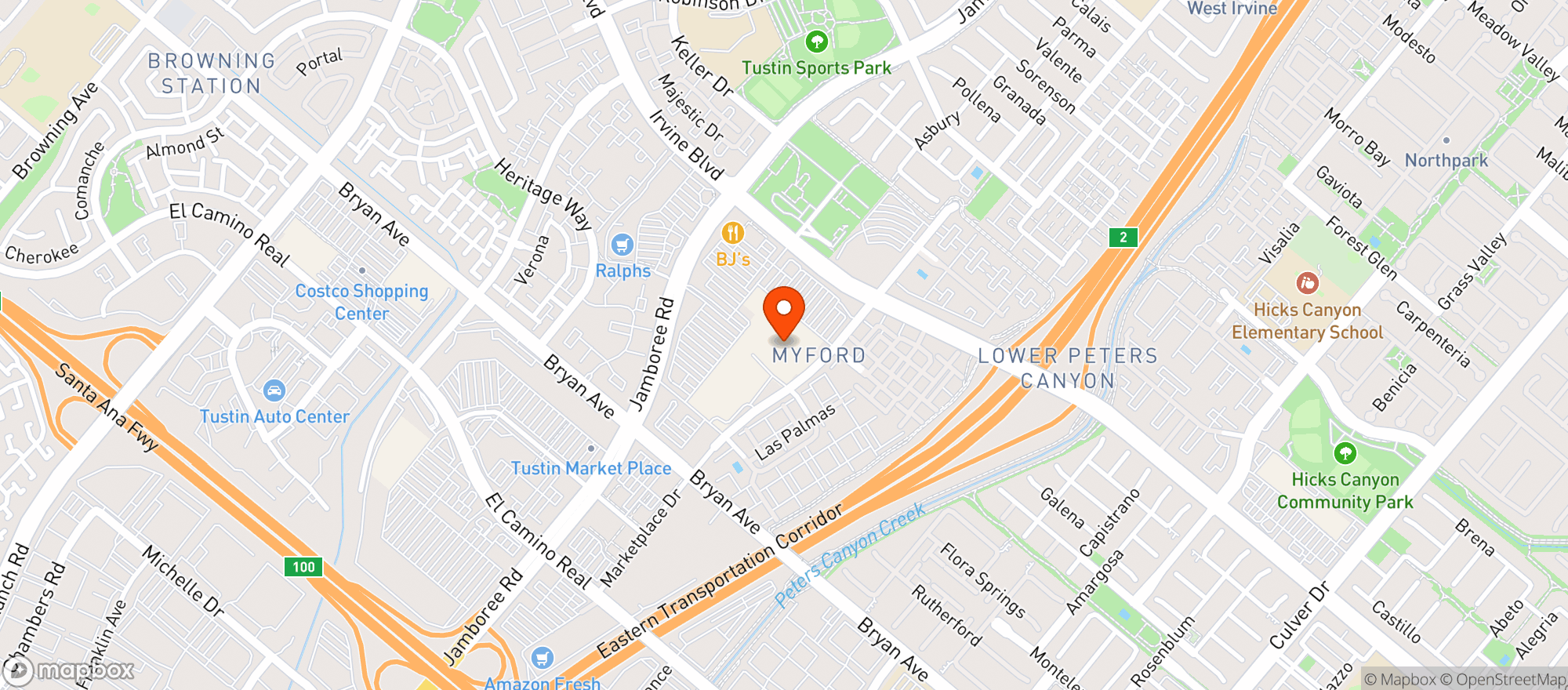 Map showing Target