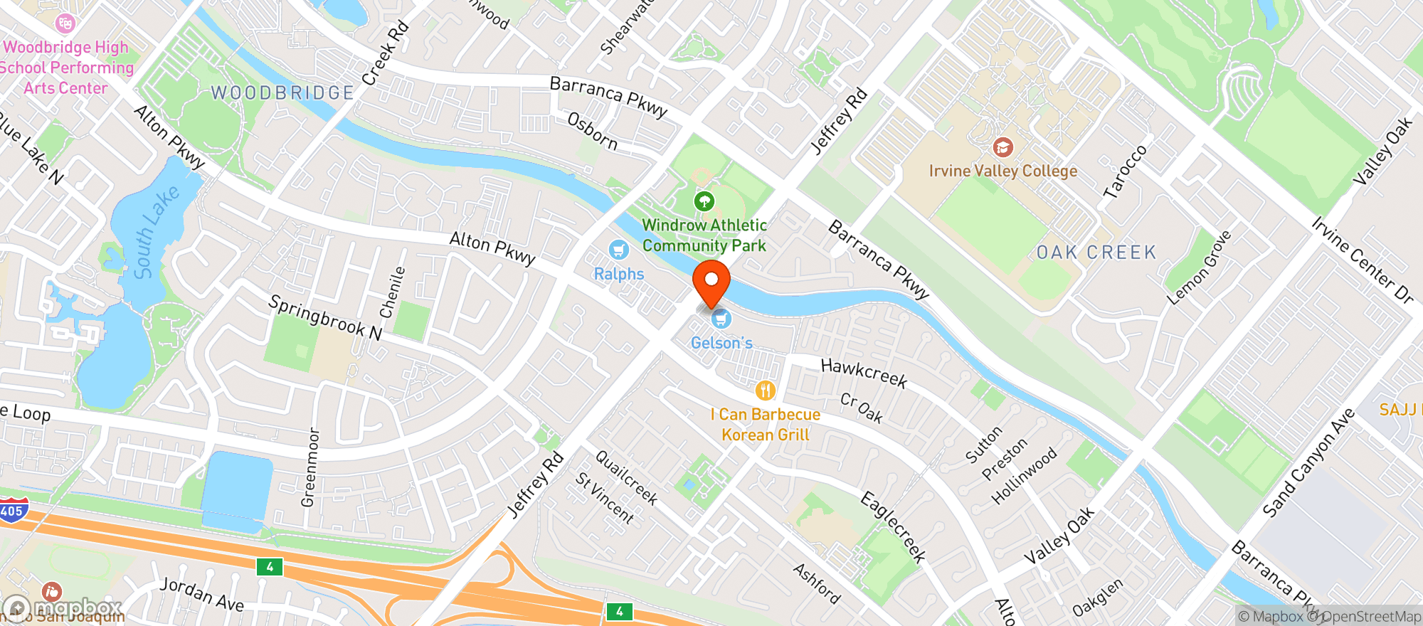 Map showing Gelsons Market - 018 - Irvine