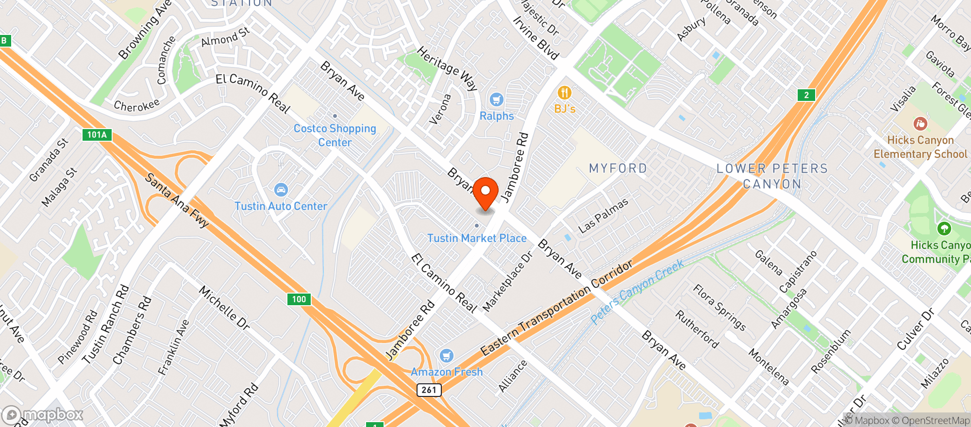 Map showing Sprouts Farmers Market