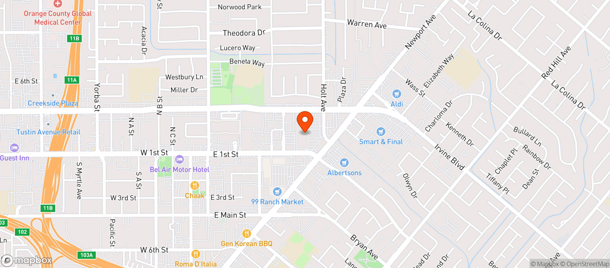 Map showing Sprouts Farmers Market