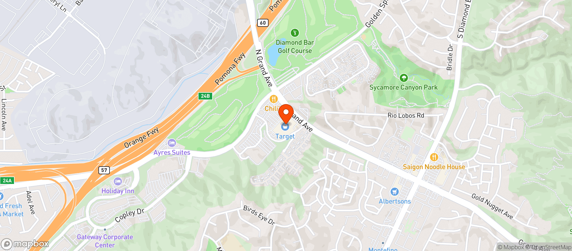 Map showing Target