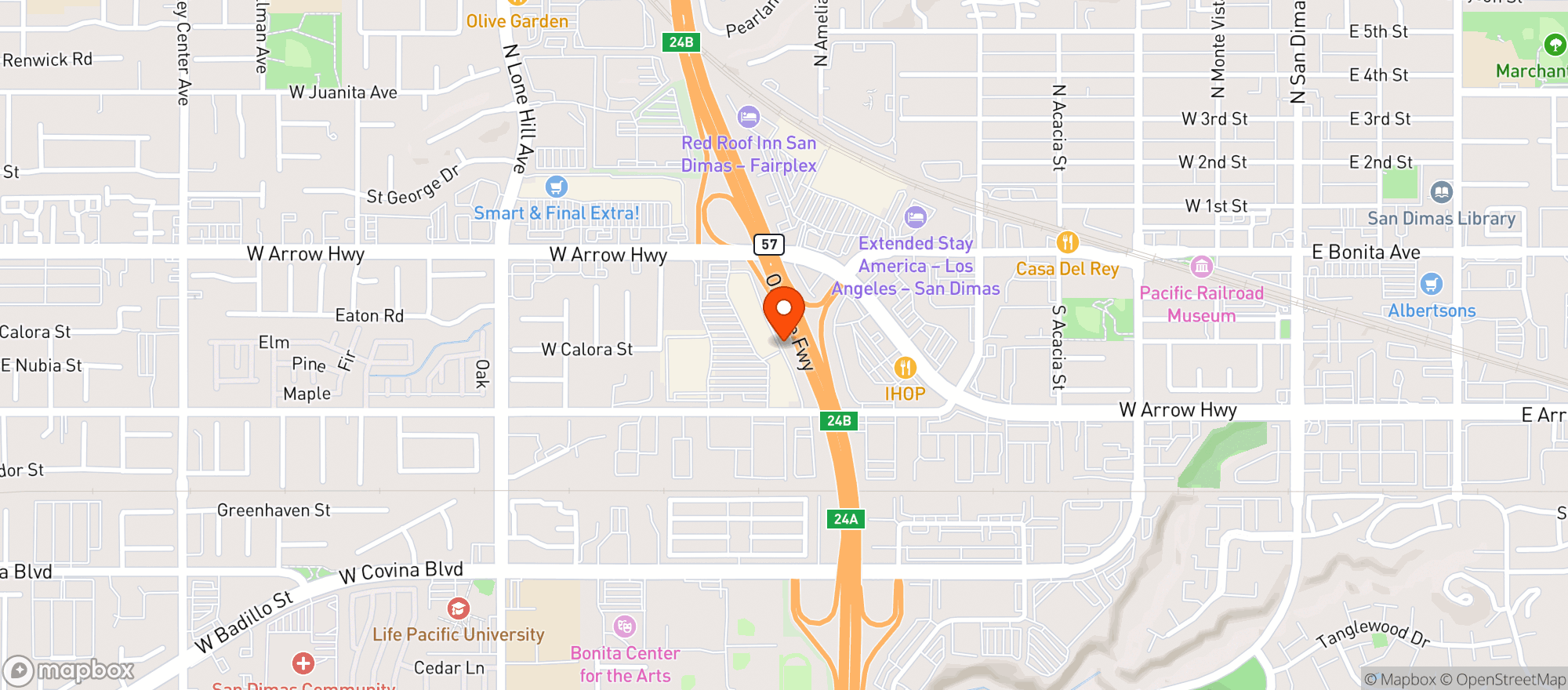 Map showing TOTAL WINE & MORE