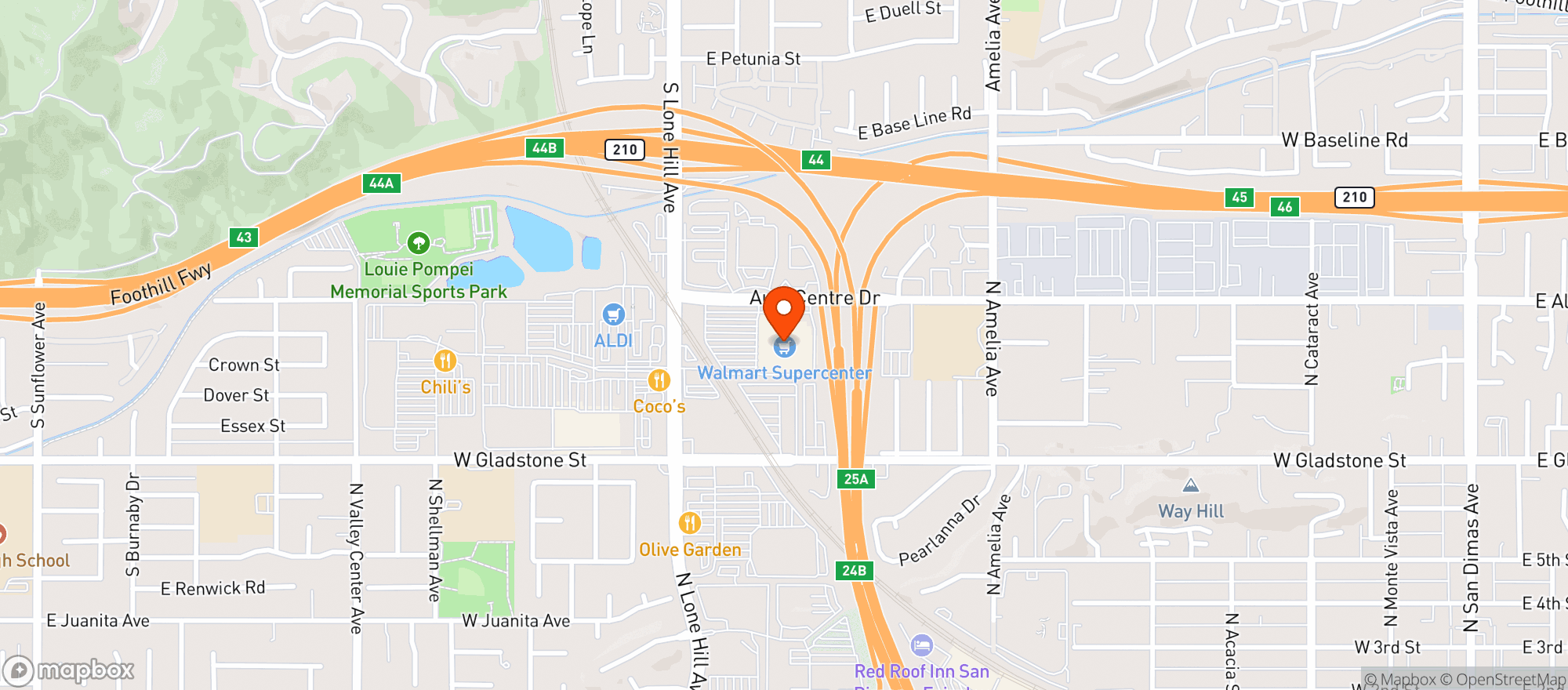 Map showing Walmart Supercenter #1941