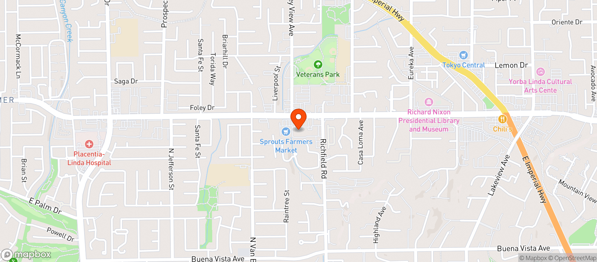 Map showing Target
