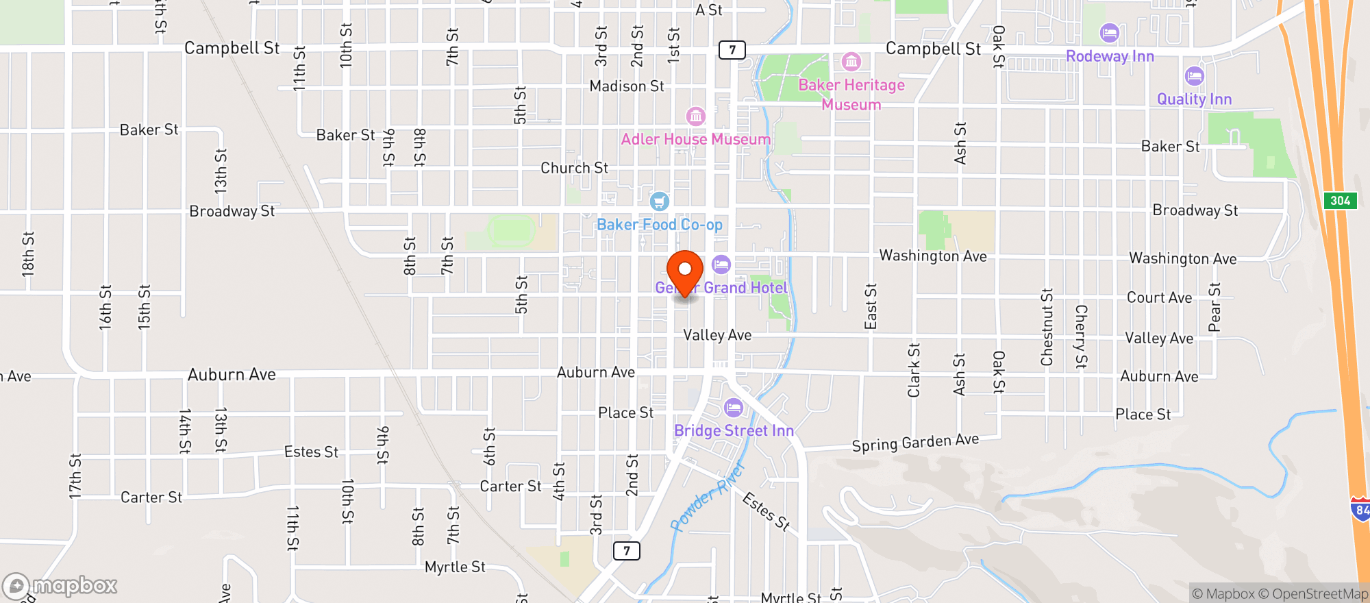 Map showing Matilda's