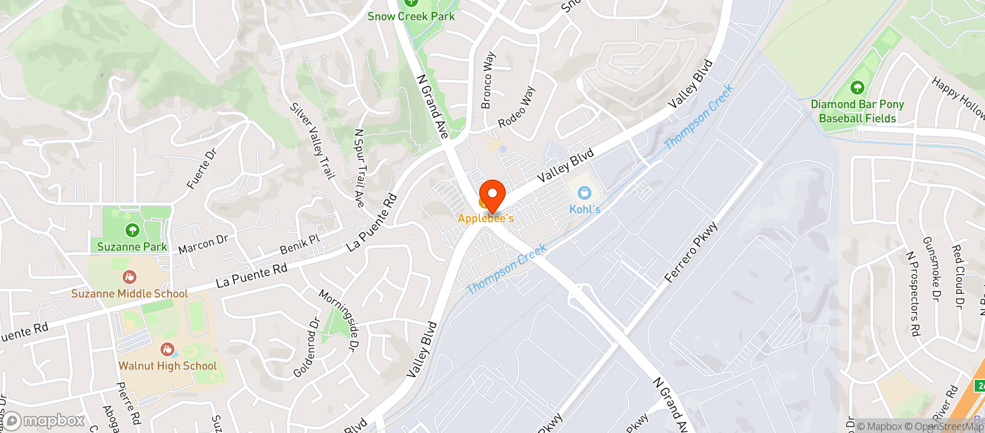Map showing BevMo