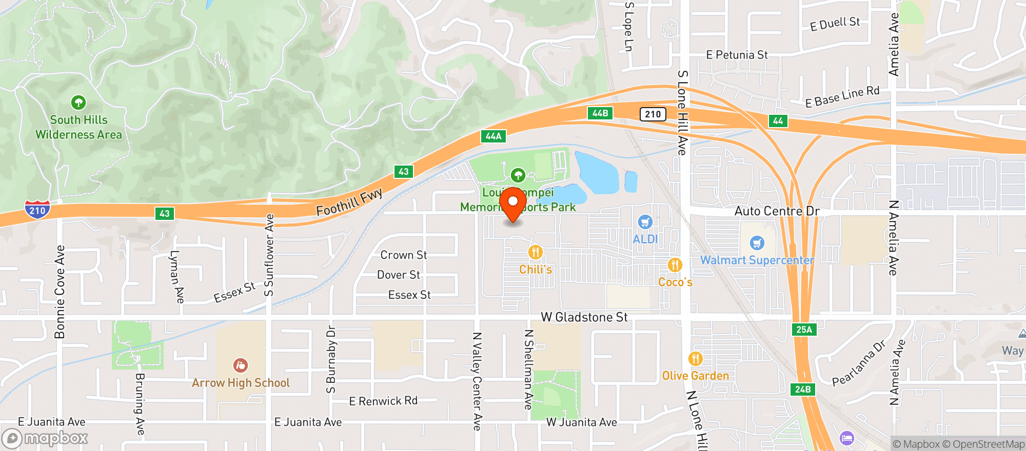 Map showing Amc Glendora 12 #430