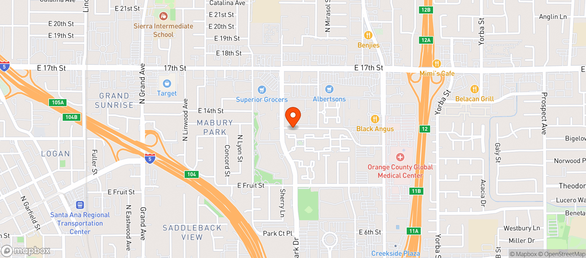 Map showing 7 Eleven #27461