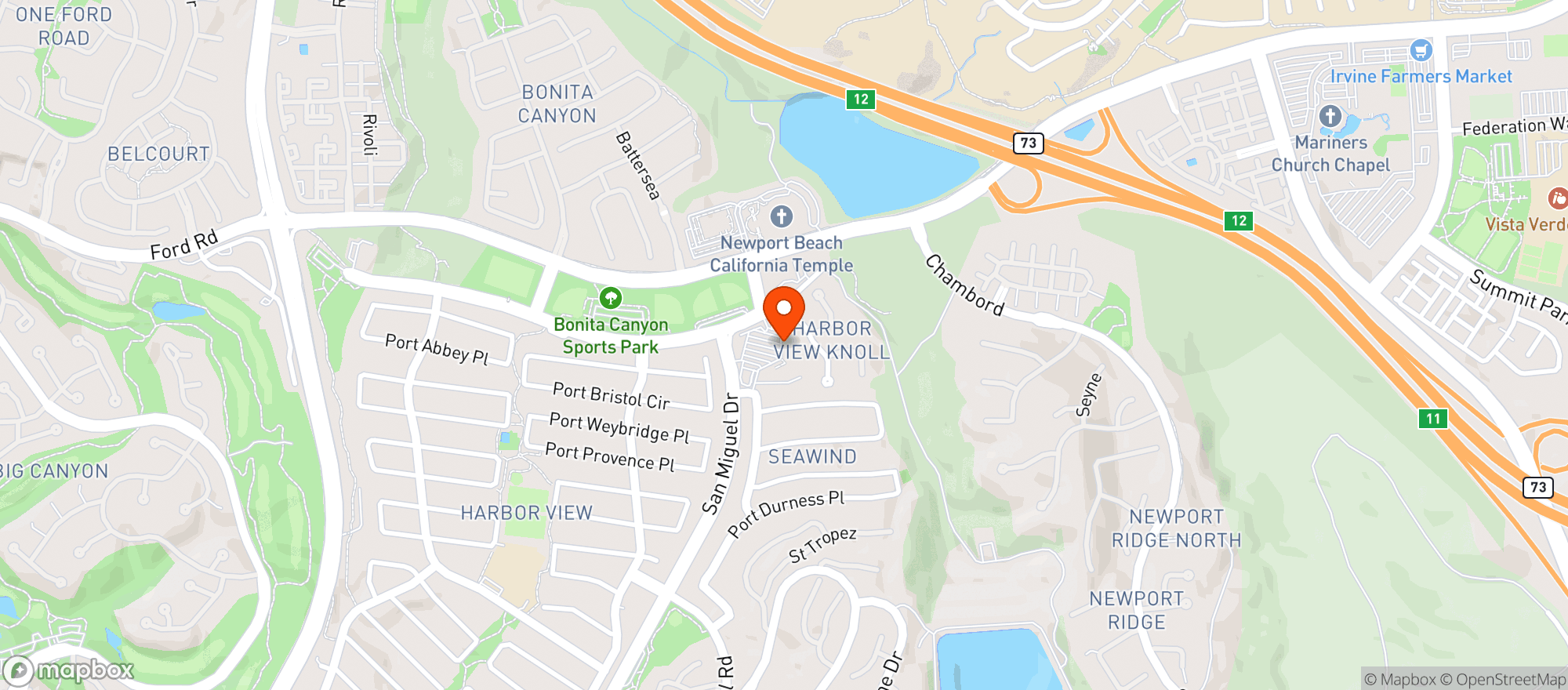 Map showing Pavilions