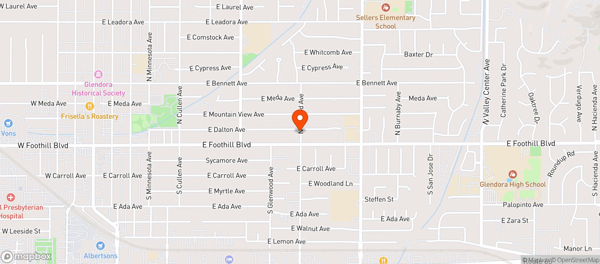 Map showing 7 Eleven #34535