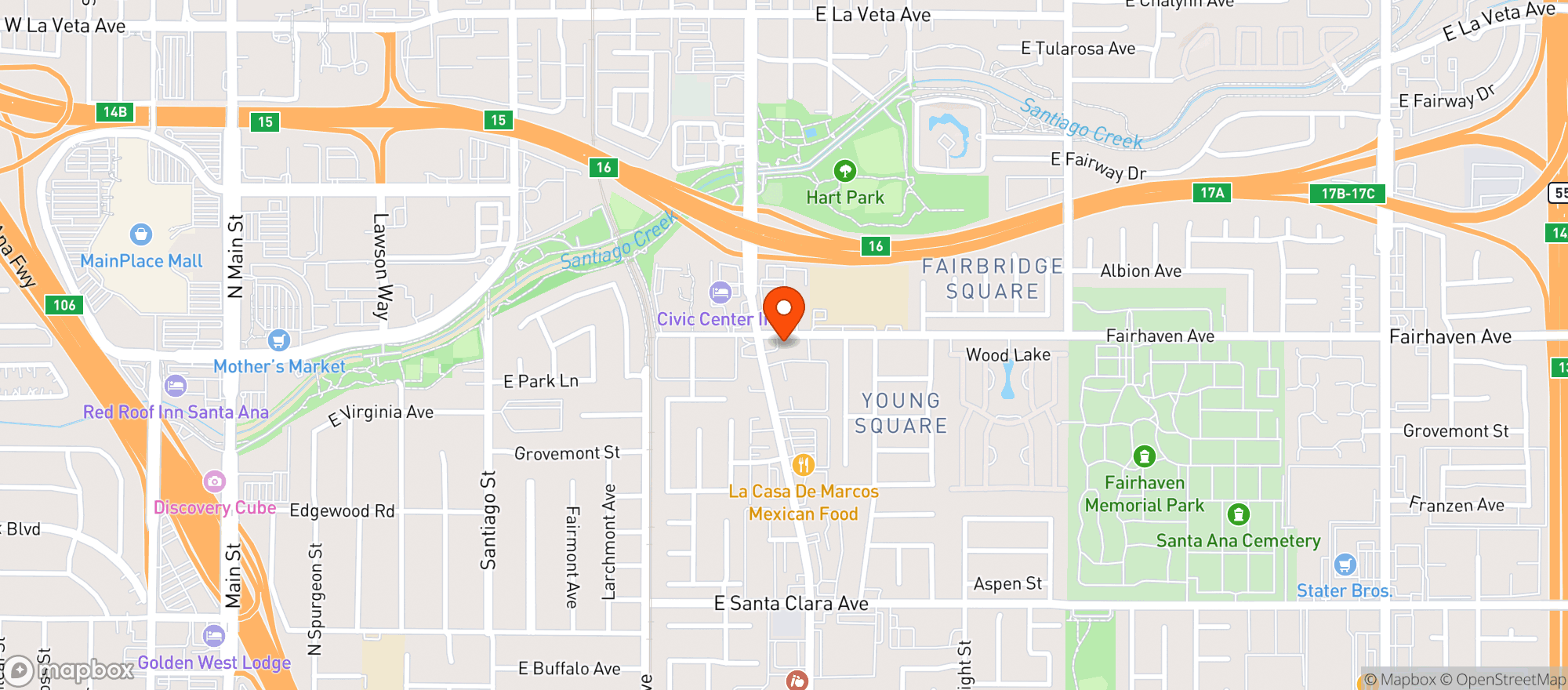 Map showing 7 Eleven #20607