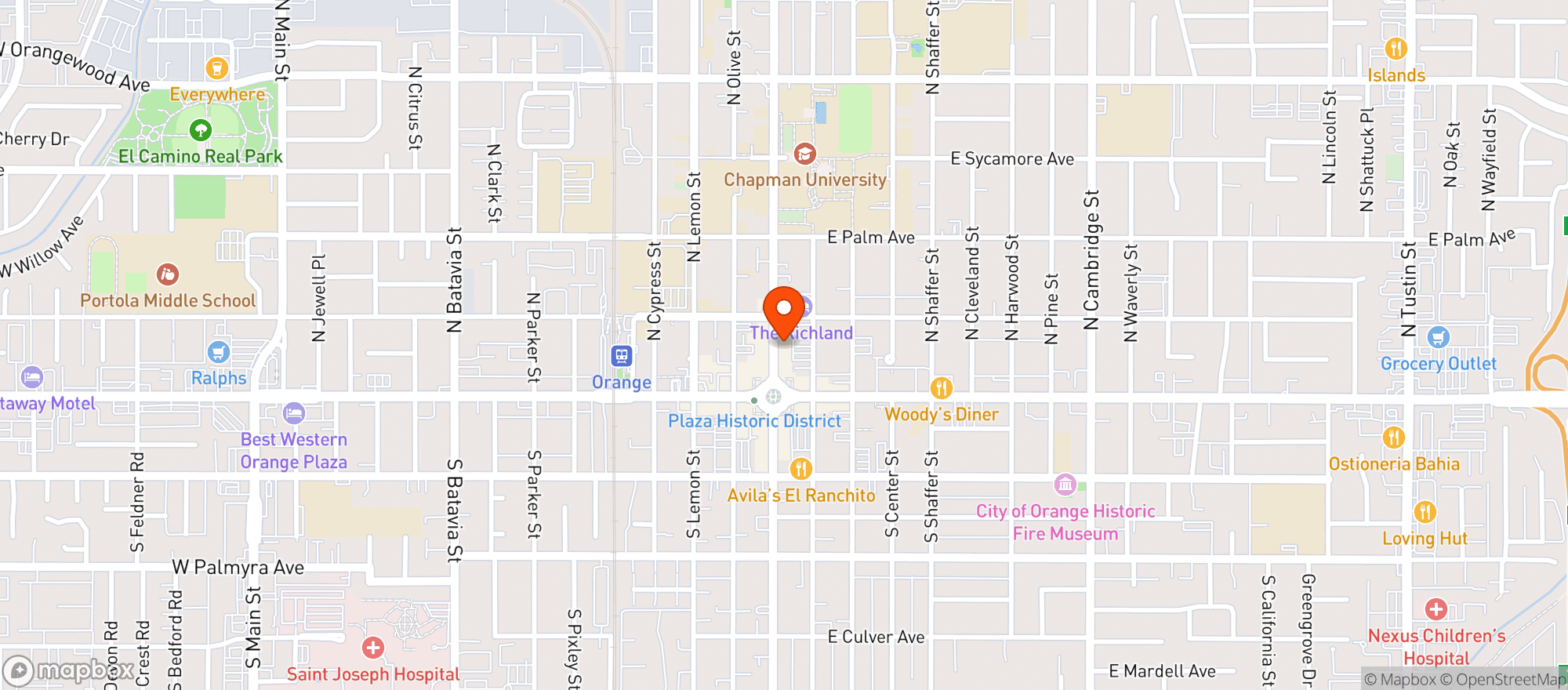 Map showing Haven Provisions Deli & Bottle Shop