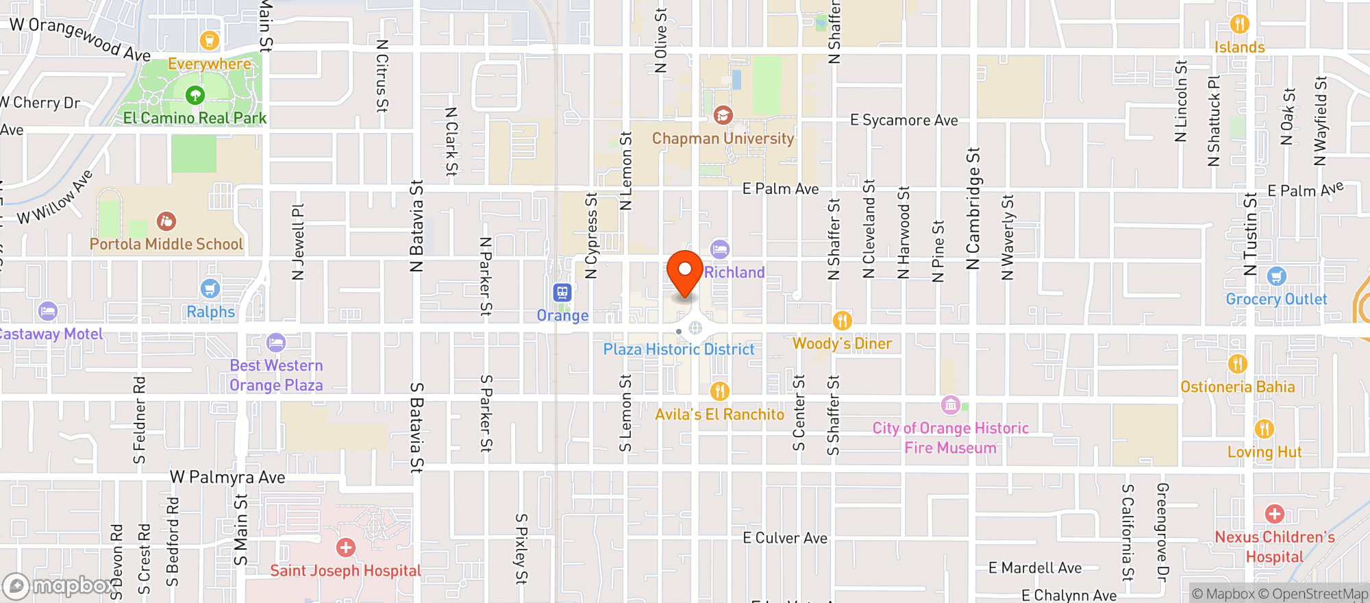 Map showing 1886 Brewing Co