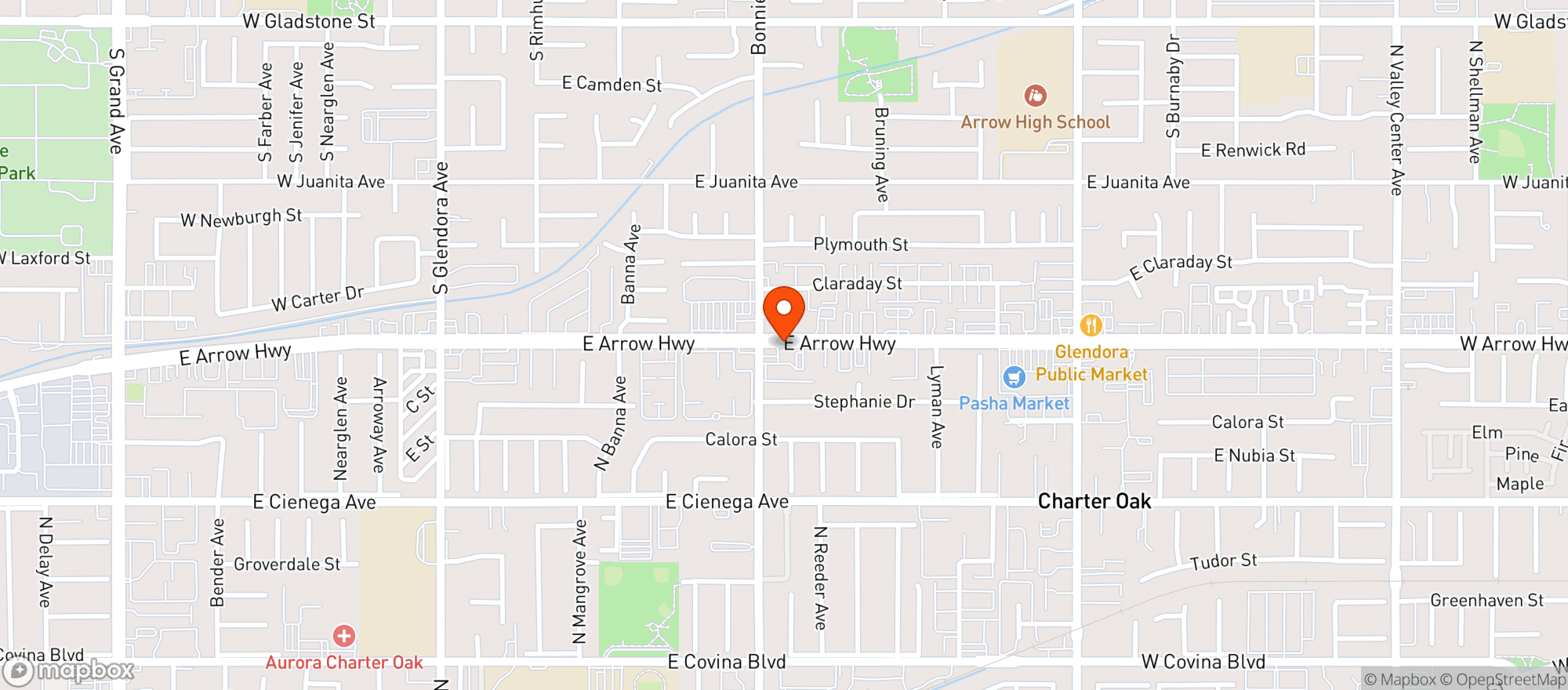 Map showing American Legion