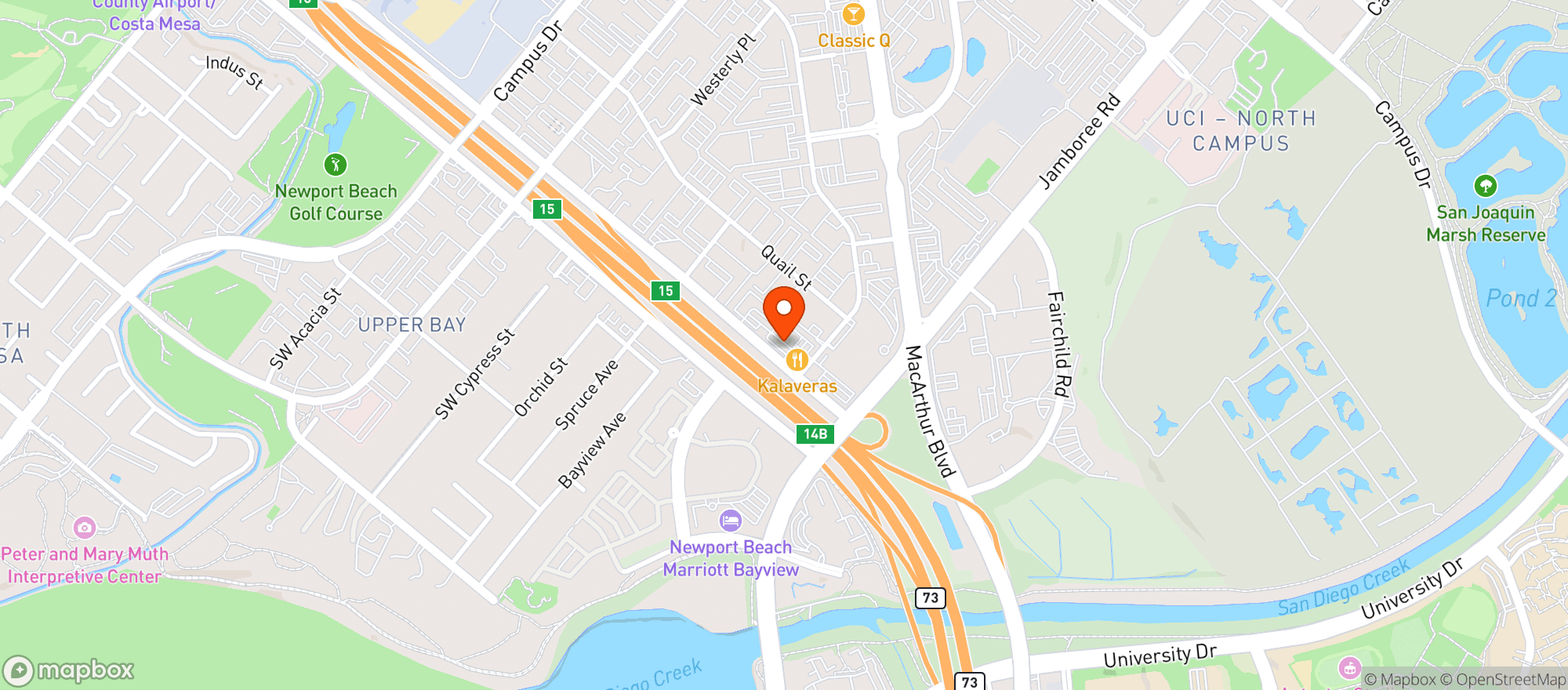 Map showing Mario's Butcher Shop - Newport Beach