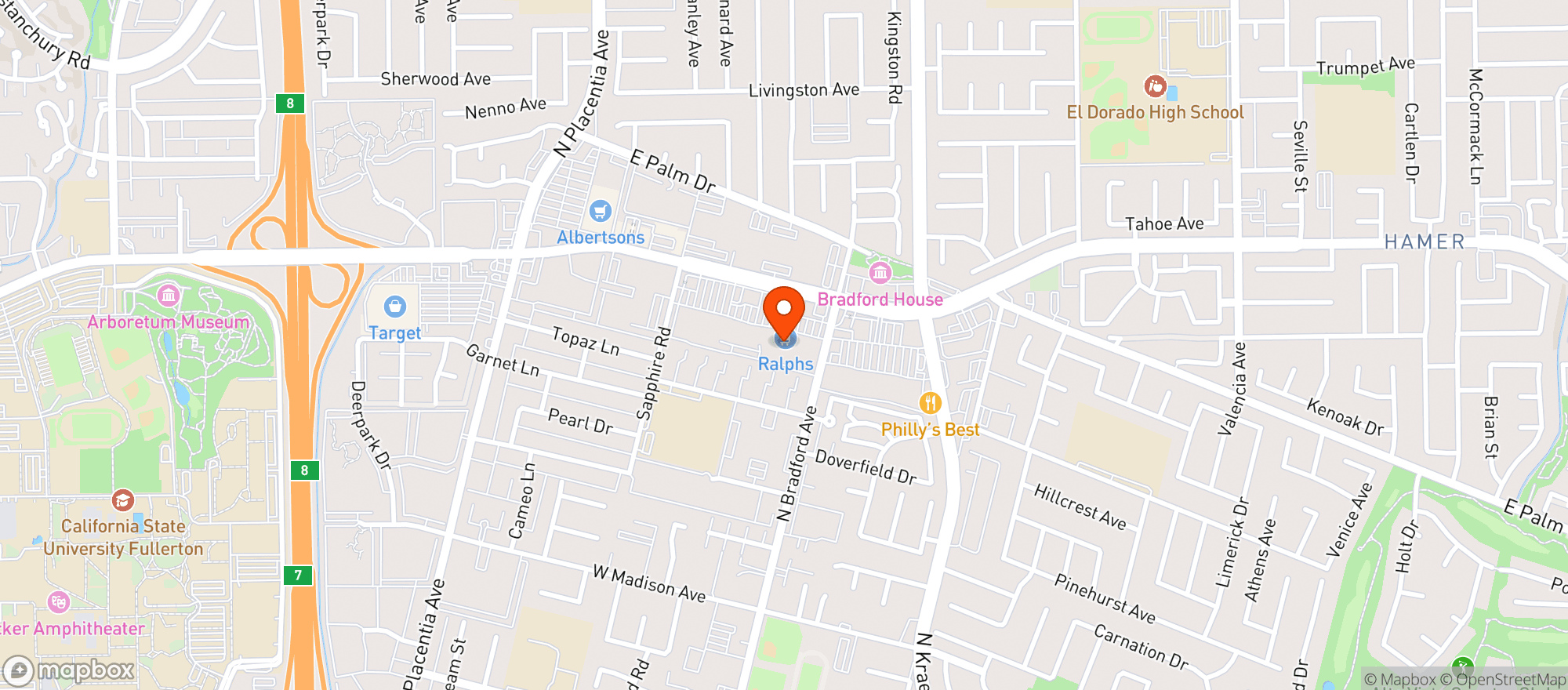 Map showing Ralphs (703) - 00067 - Crossroads Center